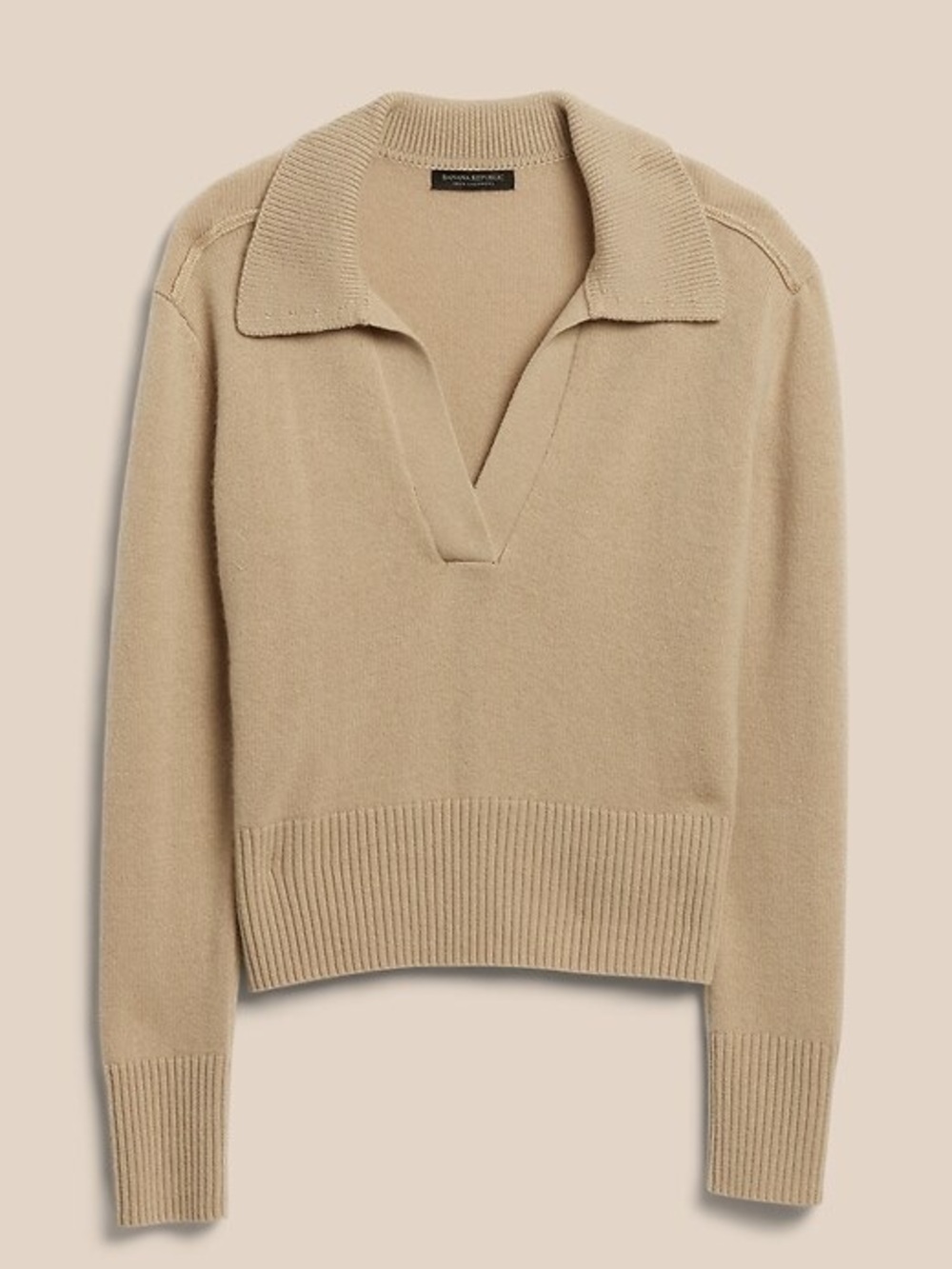 Banana Republic 100% Cashmere Sweater Polo